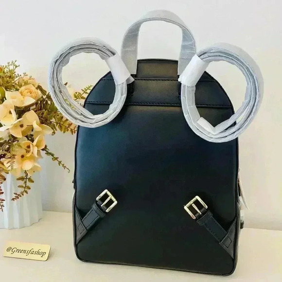 NWT Michael Kors Jaycee Medium Zip Pocket Backpack Black new - Picture 4 of 9